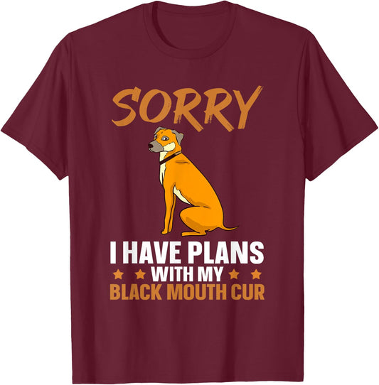 Black Mouth Cur Dog Puppies Owner Training T-Shirt - T-Shirt | Maroon