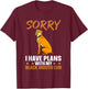 Black Mouth Cur Dog Puppies Owner Training T-Shirt - T-Shirt | Maroon