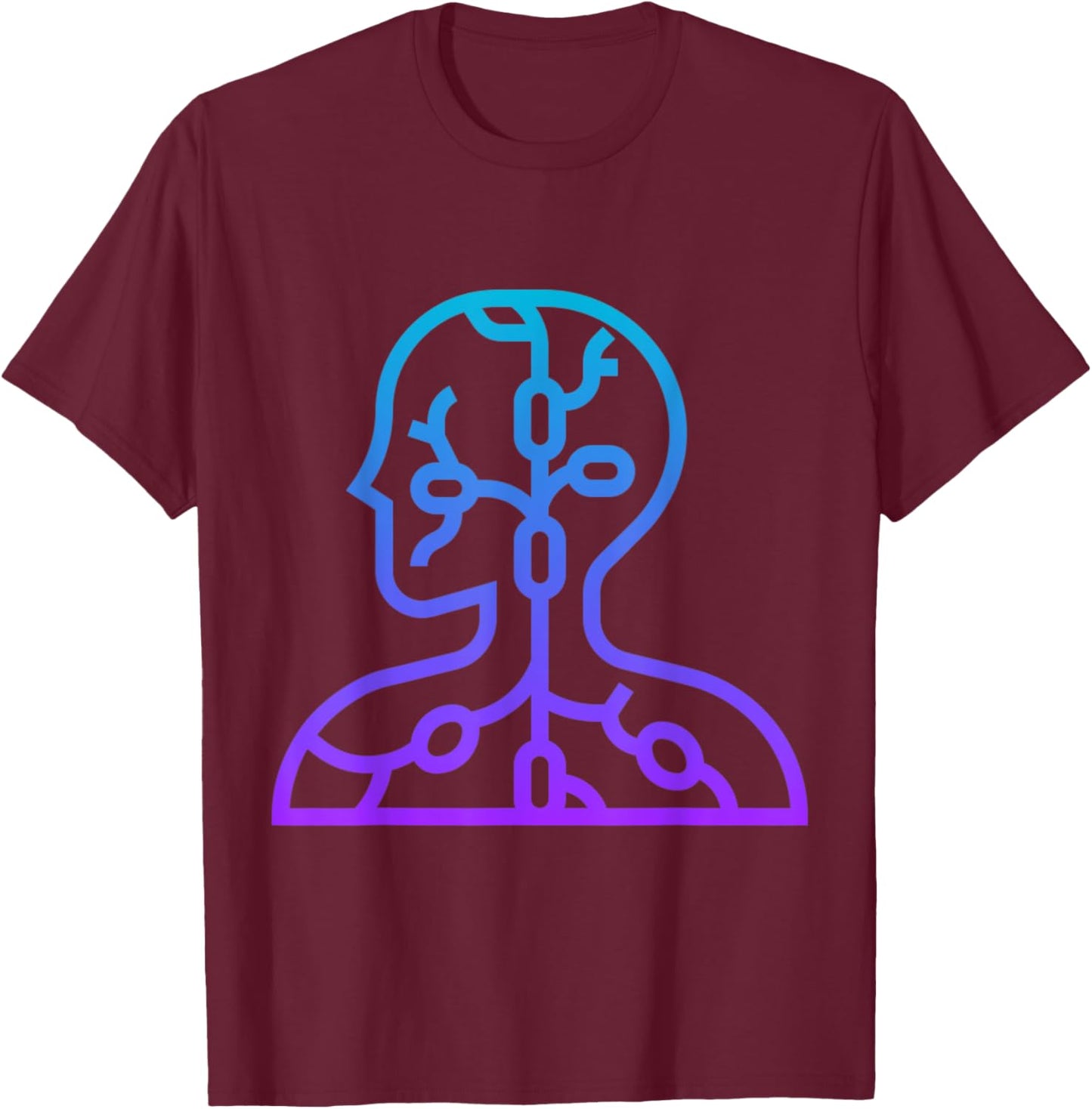 Lymphatic System Lymph Node T-Shirt - T-Shirt | Maroon