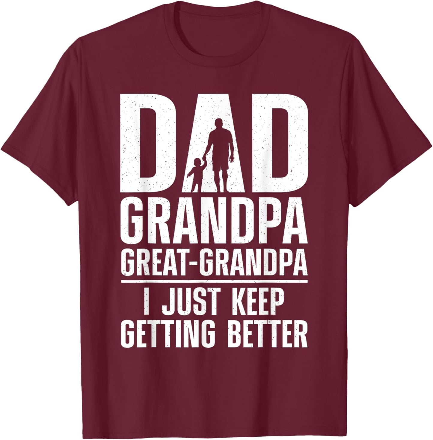 Cool Great Grandpa Art For Grandpa Men Great Grandfather T-Shirt - T-Shirt | Maroon