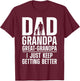 Cool Great Grandpa Art For Grandpa Men Great Grandfather T-Shirt - T-Shirt | Maroon