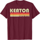 KEATON Gift Name Personalized Funny Retro Vintage Birthday T-Shirt - T-Shirt | Maroon