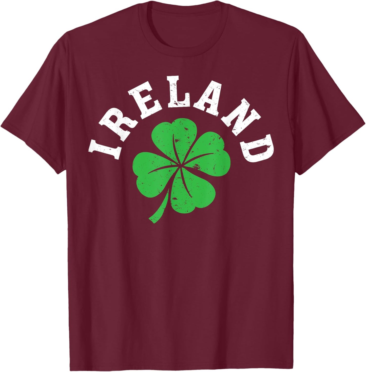 Irish Home Flag Ireland T-Shirt - T-Shirt | Maroon
