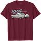 VINTAGE 1956 THUNDERBIRD, CLASSIC AMERICAN SPORTS CAR, 1950s T-Shirt - T-Shirt | Maroon