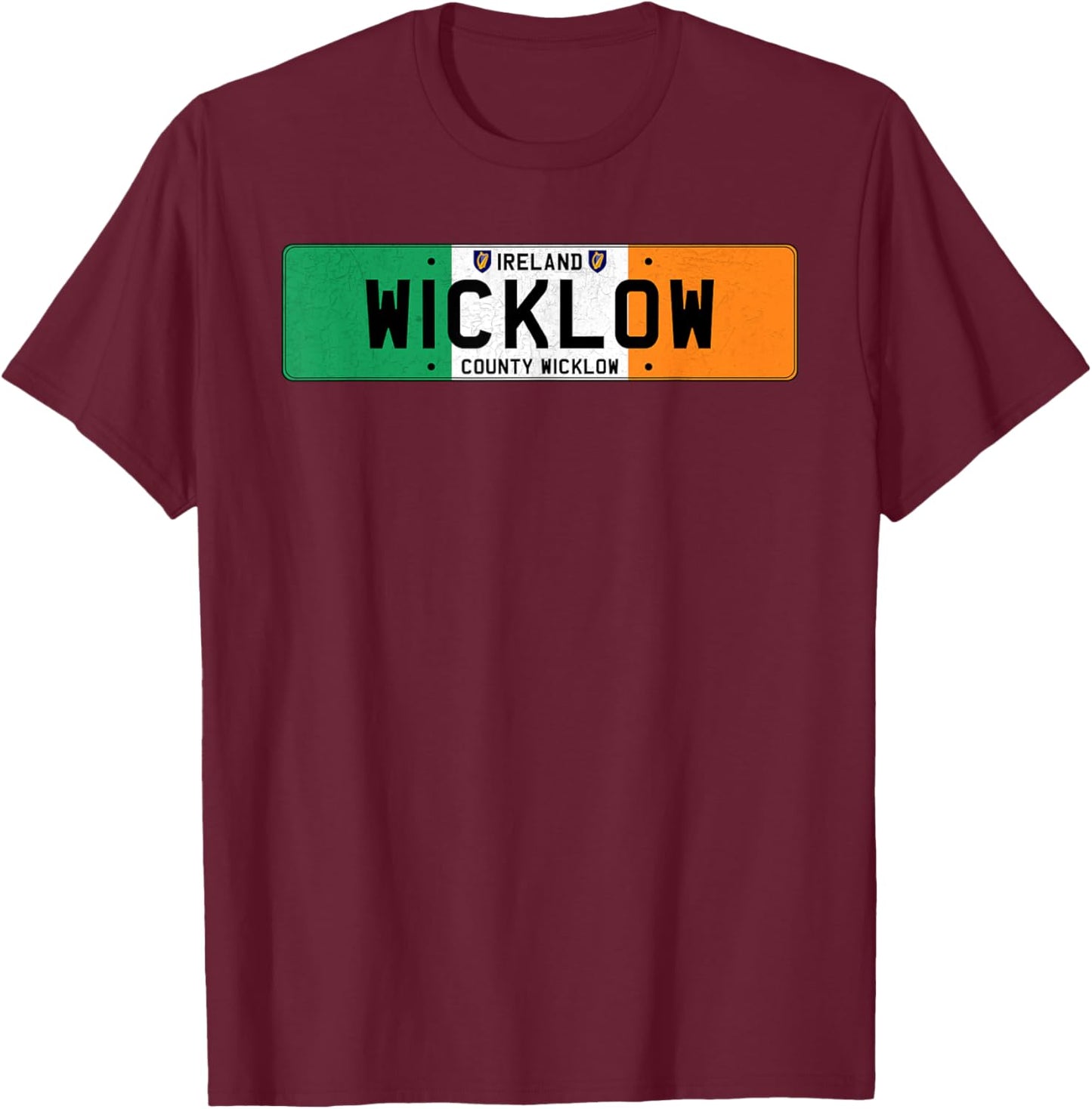 Wicklow Ireland T-Shirt - T-Shirt | Maroon