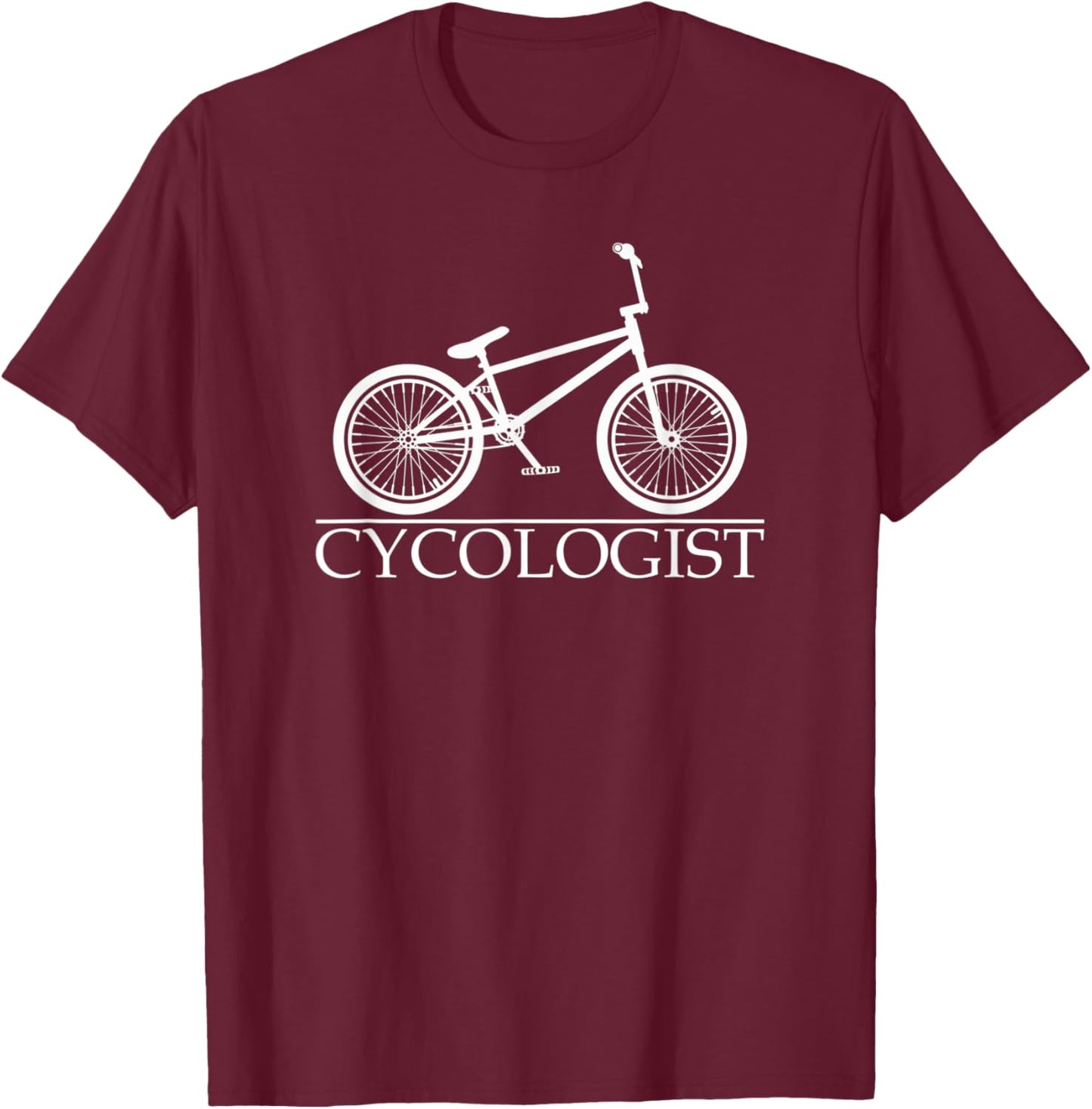 Cycologist BMX Bike Riding T-Shirt - T-Shirt | Maroon