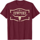 Western Cowpoke, I'm Just a Cowpoke In The Big Rodeo Retro T-Shirt - T-Shirt | Maroon