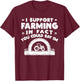 Funny Farmer Farming Tractor Pun Pro-Tractor T-Shirt - T-Shirt | Maroon