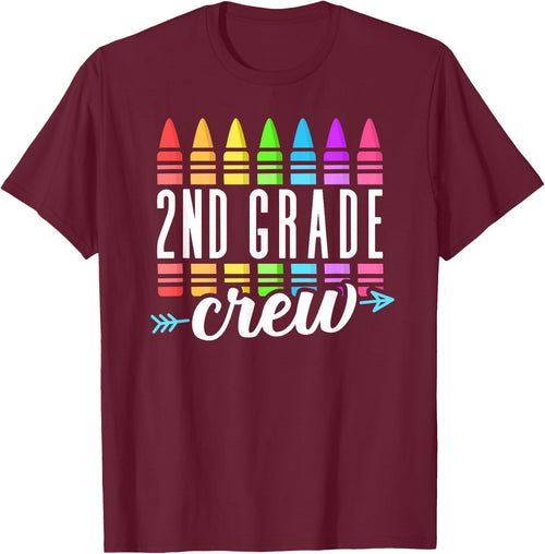 2nd Grade Crew Back to School Second Grade Teacher Boy Girl