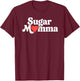 Sugar Momma Cute Heart Love Funny Playful Design T-Shirt - T-Shirt | Maroon