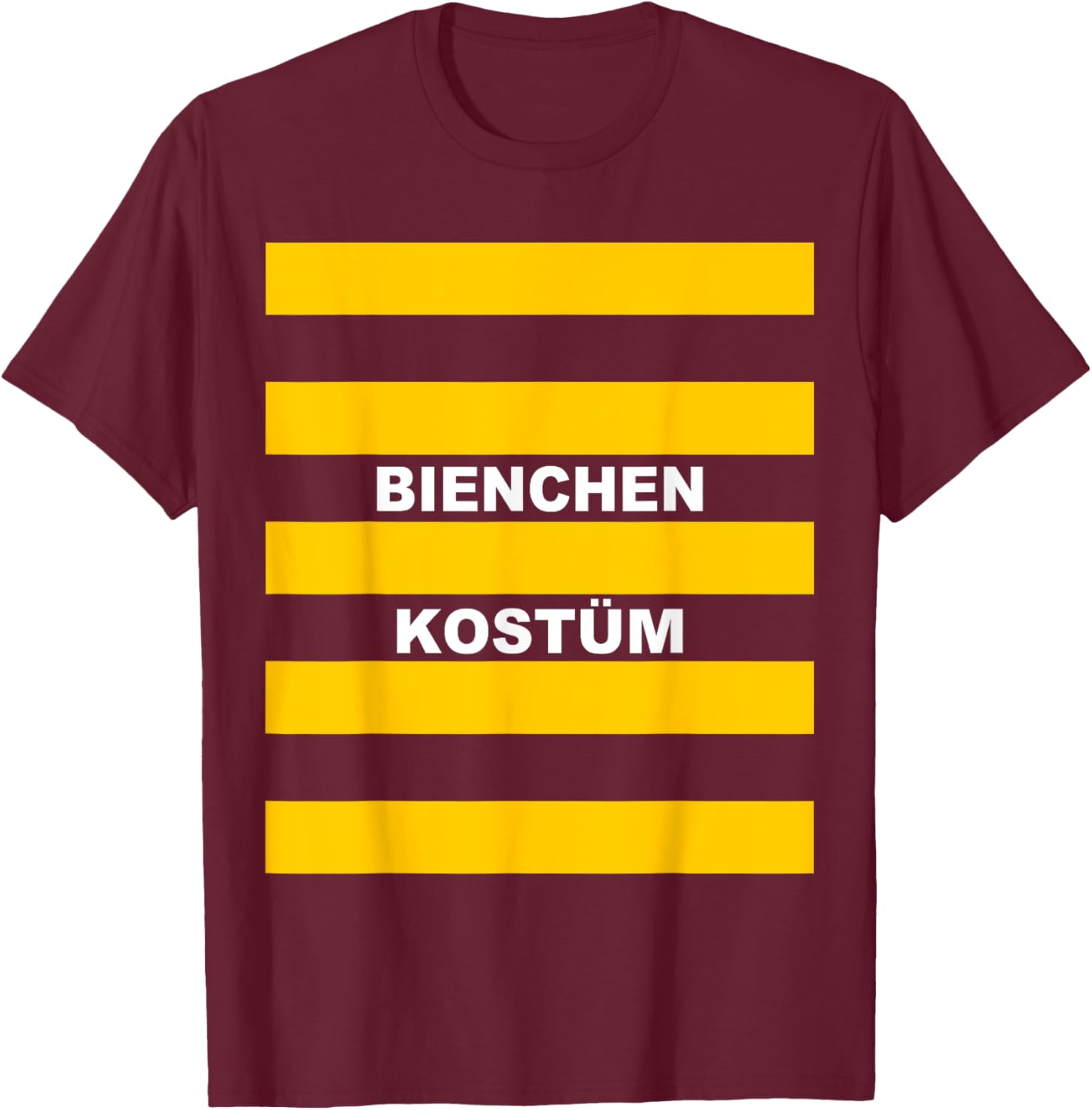 Bienen Kostüm Biene Bienenkostüm Bienchen Insekt Fasching T-Shirt - T-Shirt | Maroon