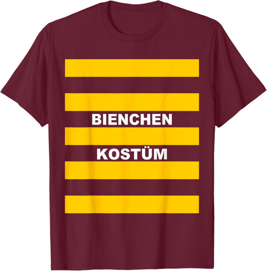 Bienen Kostüm Biene Bienenkostüm Bienchen Insekt Fasching T-Shirt - T-Shirt | Maroon