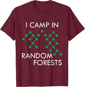 Data Scientist Random Forest Data Science Mining Analyst T-Shirt - T-Shirt | Maroon