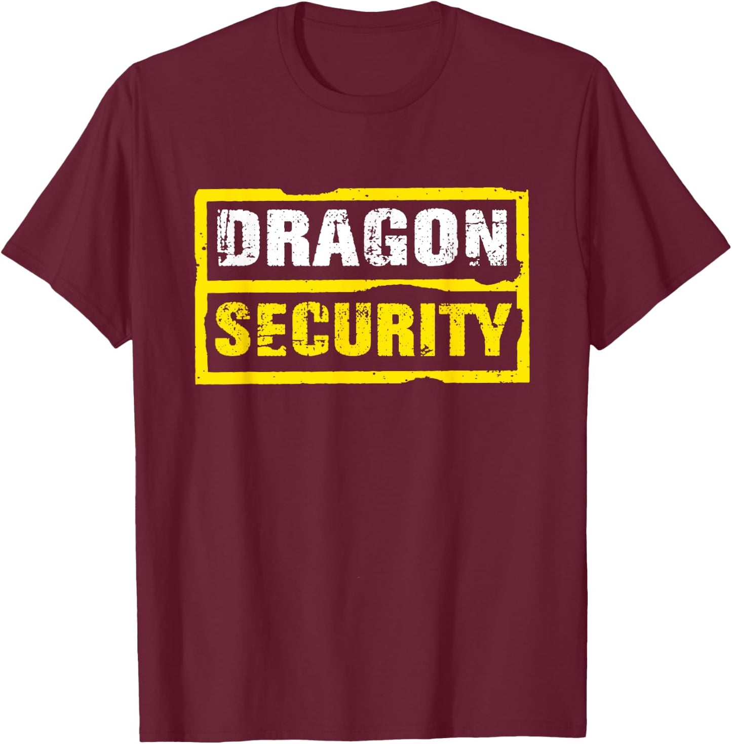 Halloween Adult Costume Dragon Security Dad Mom T-Shirt - T-Shirt | Maroon