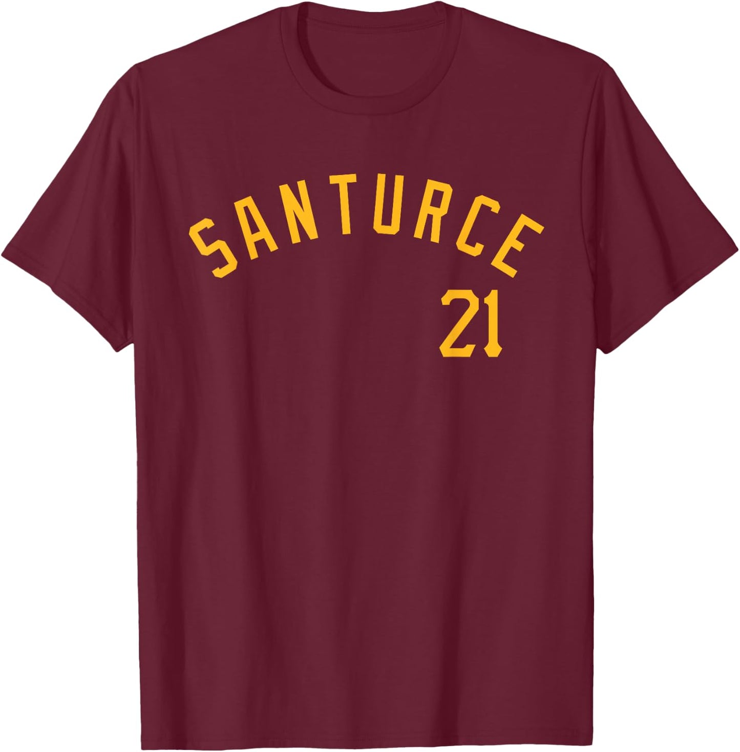 Santurce 21 Puerto Rico Baseball T-Shirt - T-Shirt | Maroon