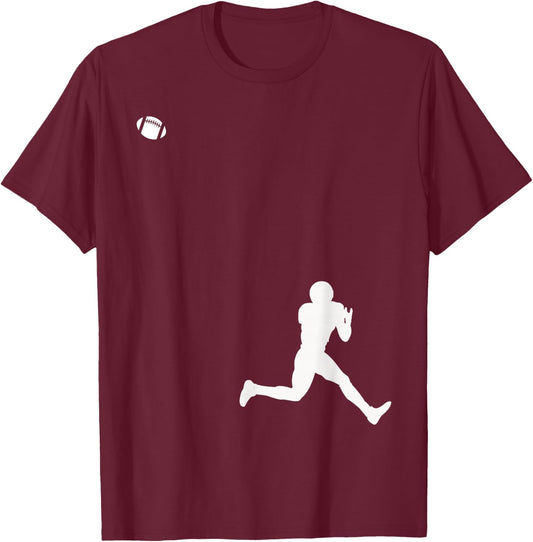 Football Receiver Football Apparel - Football T-Shirt - T-Shirt | Maroon