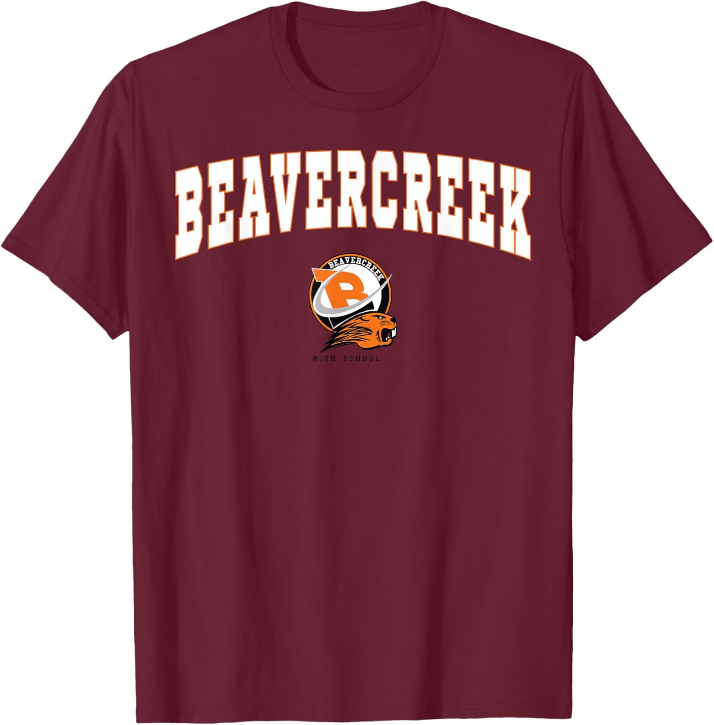 Beavercreek High School Beavers C2 T-Shirt - T-Shirt | Maroon