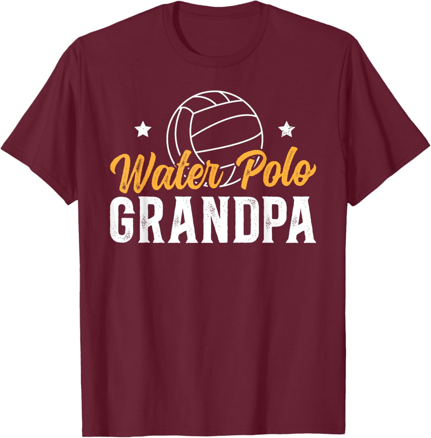 Water Polo Grandpa Of A Water Polo Player Grandfather T-Shirt - T-Shirt | Maroon