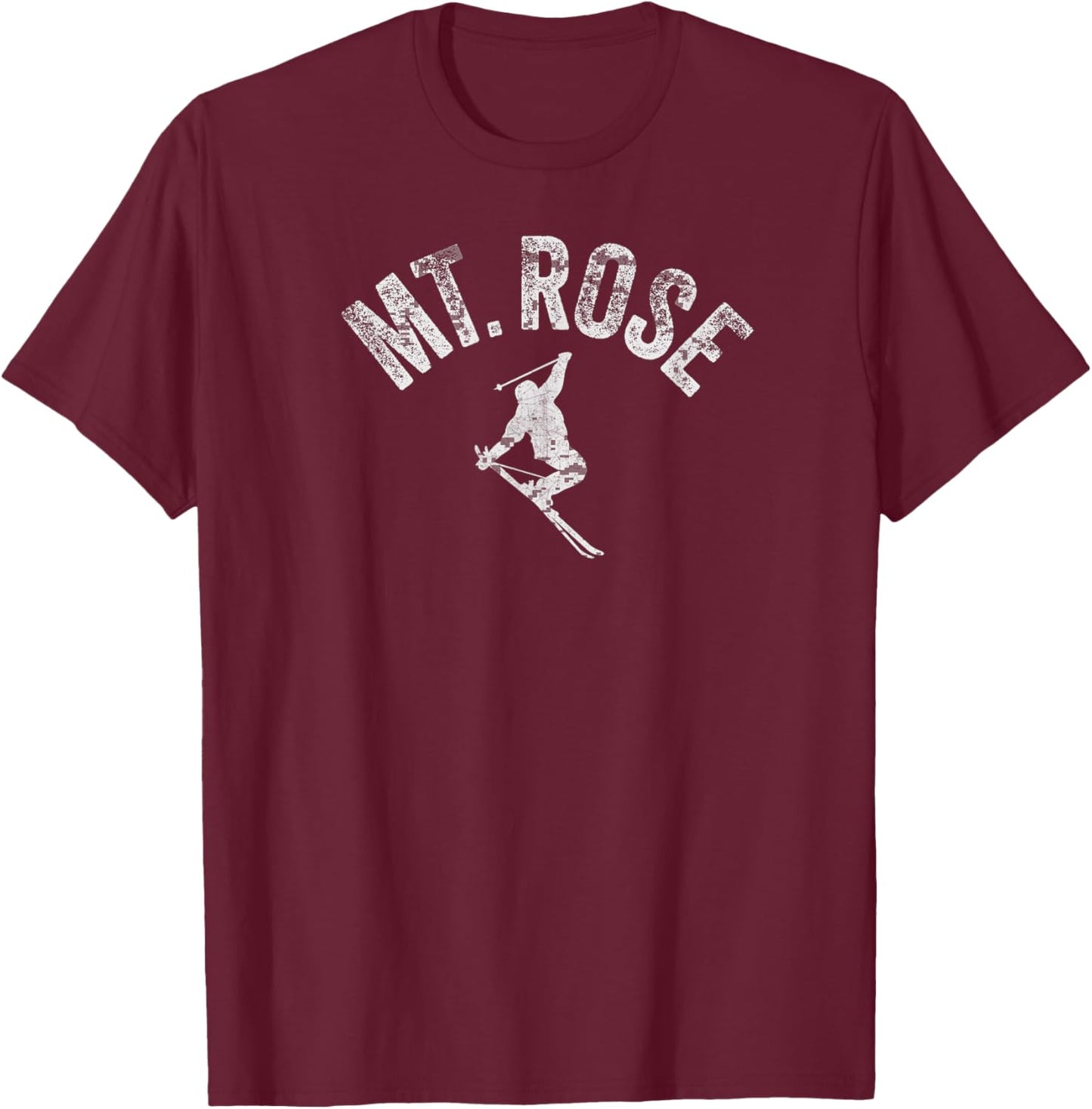 Mt Rose Ski Winter Tahoe Skiing Cool Skier Tahoe Freestyle T-Shirt - T-Shirt | Maroon