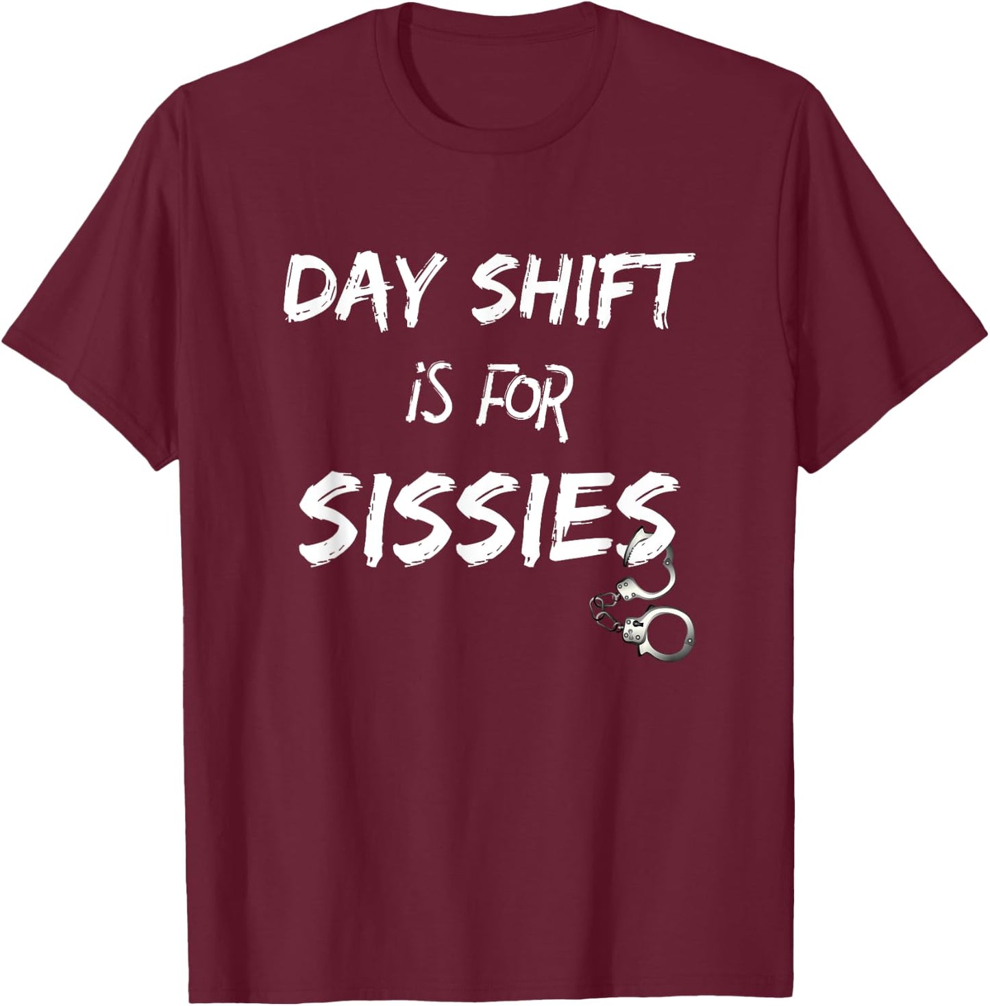 Night Shift Grave Shift Midnight Crew Police Gift T-Shirt - T-Shirt | Maroon