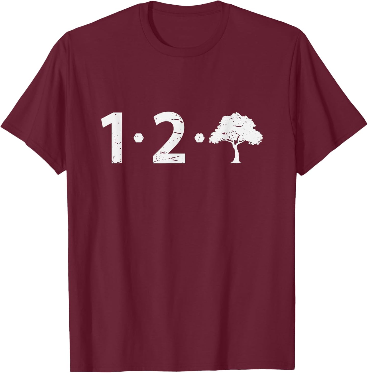 One Two Tree - Funny Air Traffic Control Aviation T-Shirt - T-Shirt | Maroon