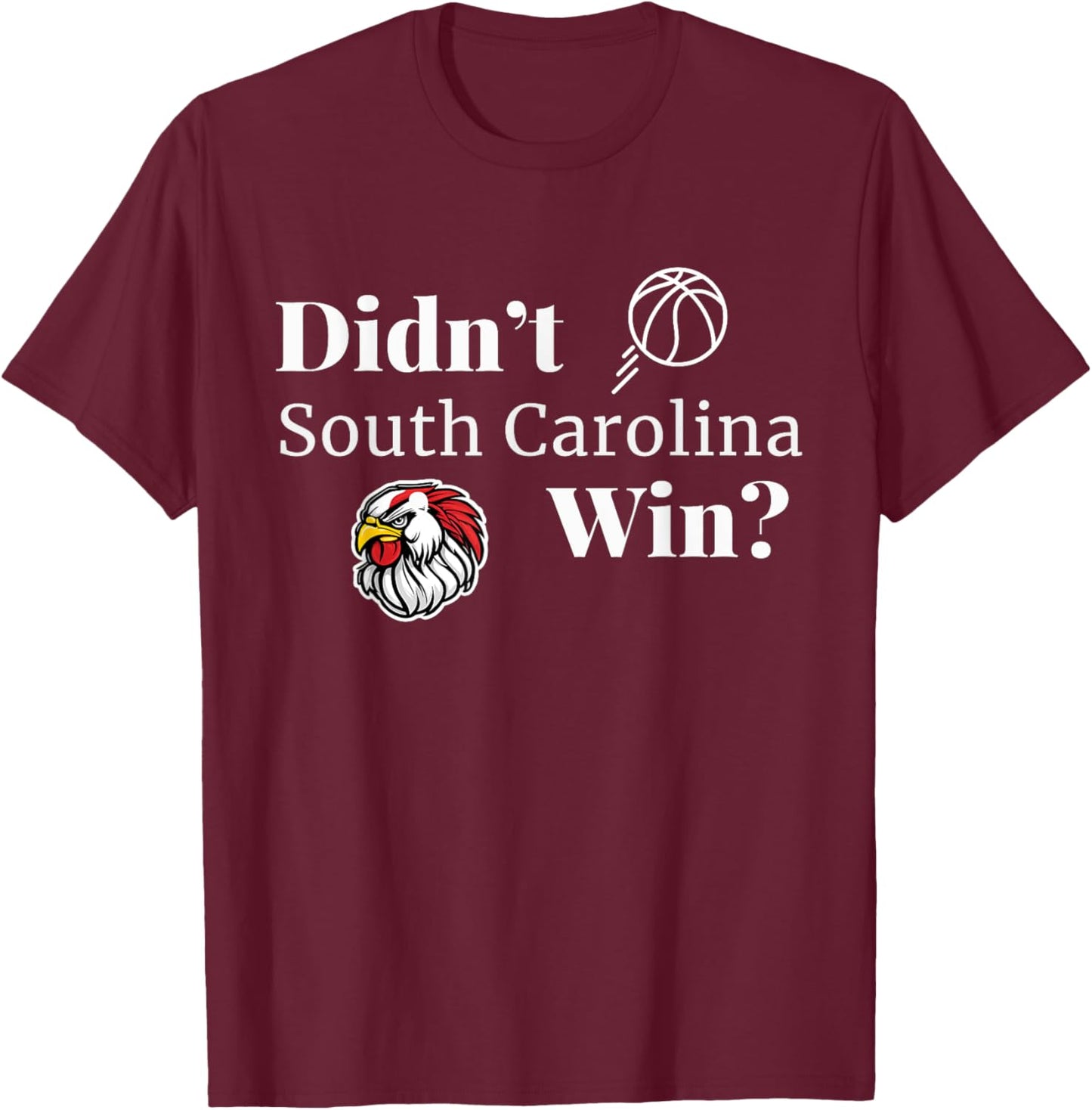 Victory Celebrating South Carolina Basketball Win T-Shirt - T-Shirt | Maroon