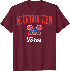 Mountain View High School Toros C3 T-Shirt - T-Shirt | Maroon