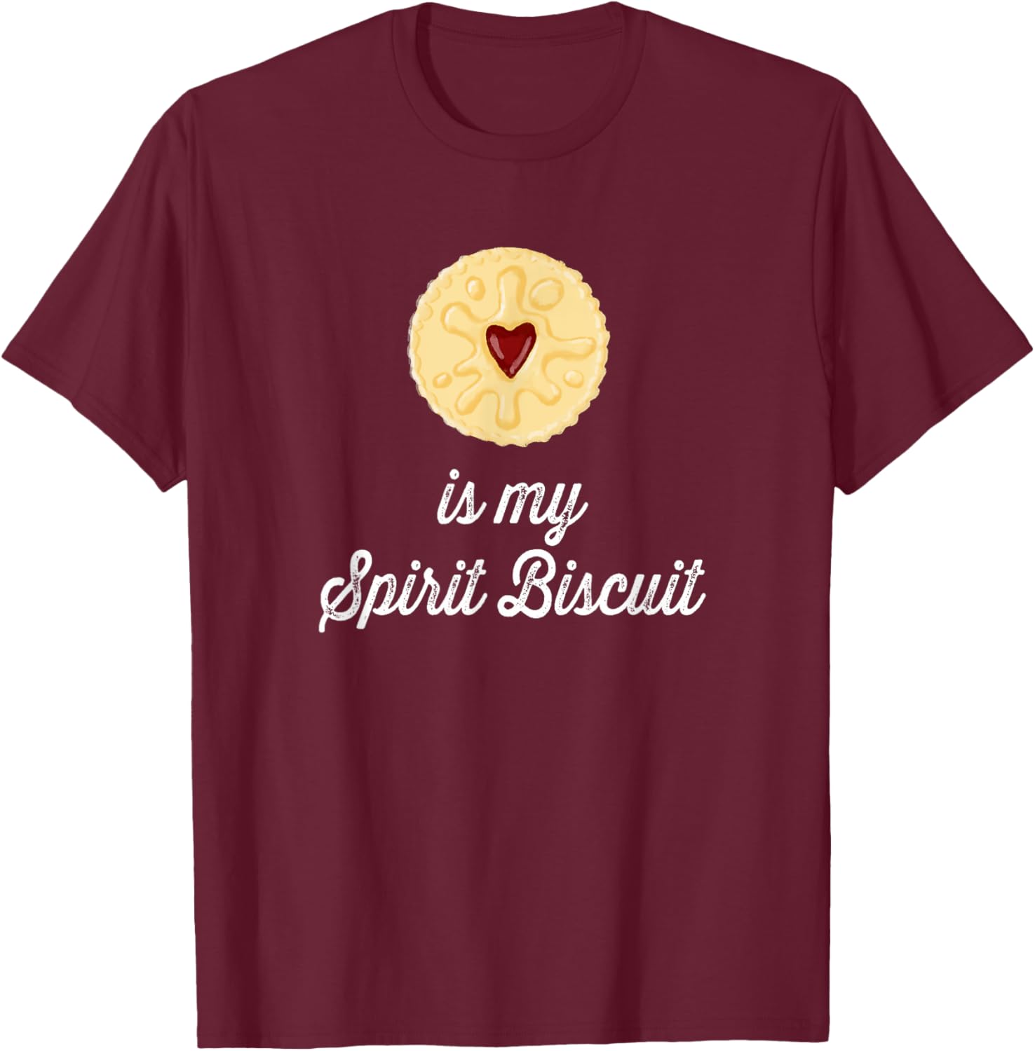 Jammie Dodger is my Spirit Biscuit T-Shirt - T-Shirt | Maroon
