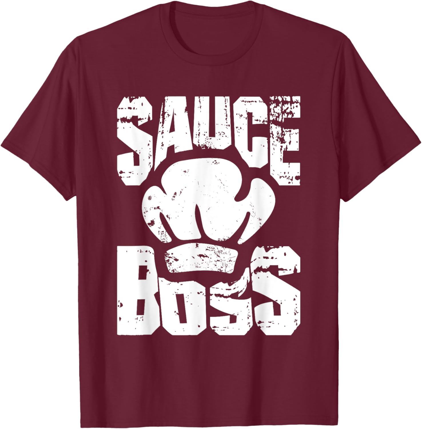 Cooking Sauce Boss Gastronomy Chef T-Shirt - T-Shirt | Maroon