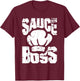 Cooking Sauce Boss Gastronomy Chef T-Shirt - T-Shirt | Maroon