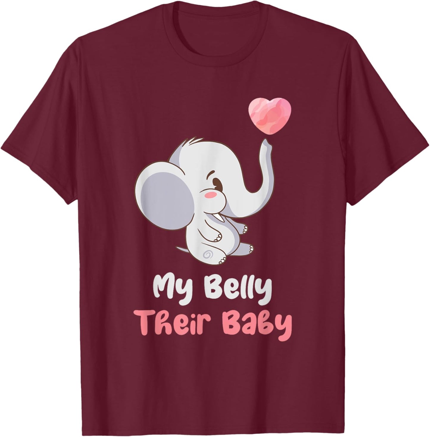 My Belly Their Baby Surrogate Mom Surrogacy IVF T-Shirt - T-Shirt | Maroon