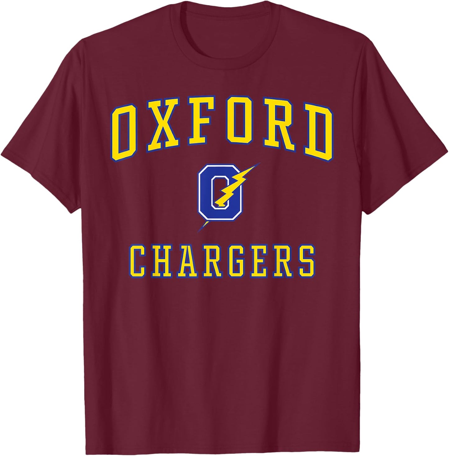 Oxford High School Chargers C1 T-Shirt - T-Shirt | Maroon