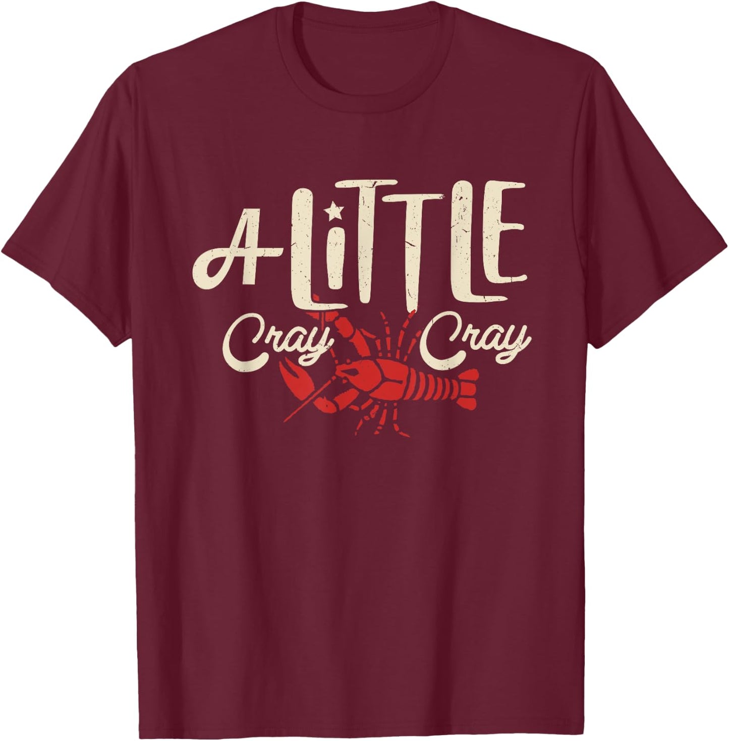 Crawfish Boil Shirt Little Cray Louisiana Kids Boys Girls T-Shirt - T-Shirt | Maroon