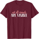 Not All Wounds Are Visible Mental Health Awareness T-Shirt - T-Shirt | Maroon