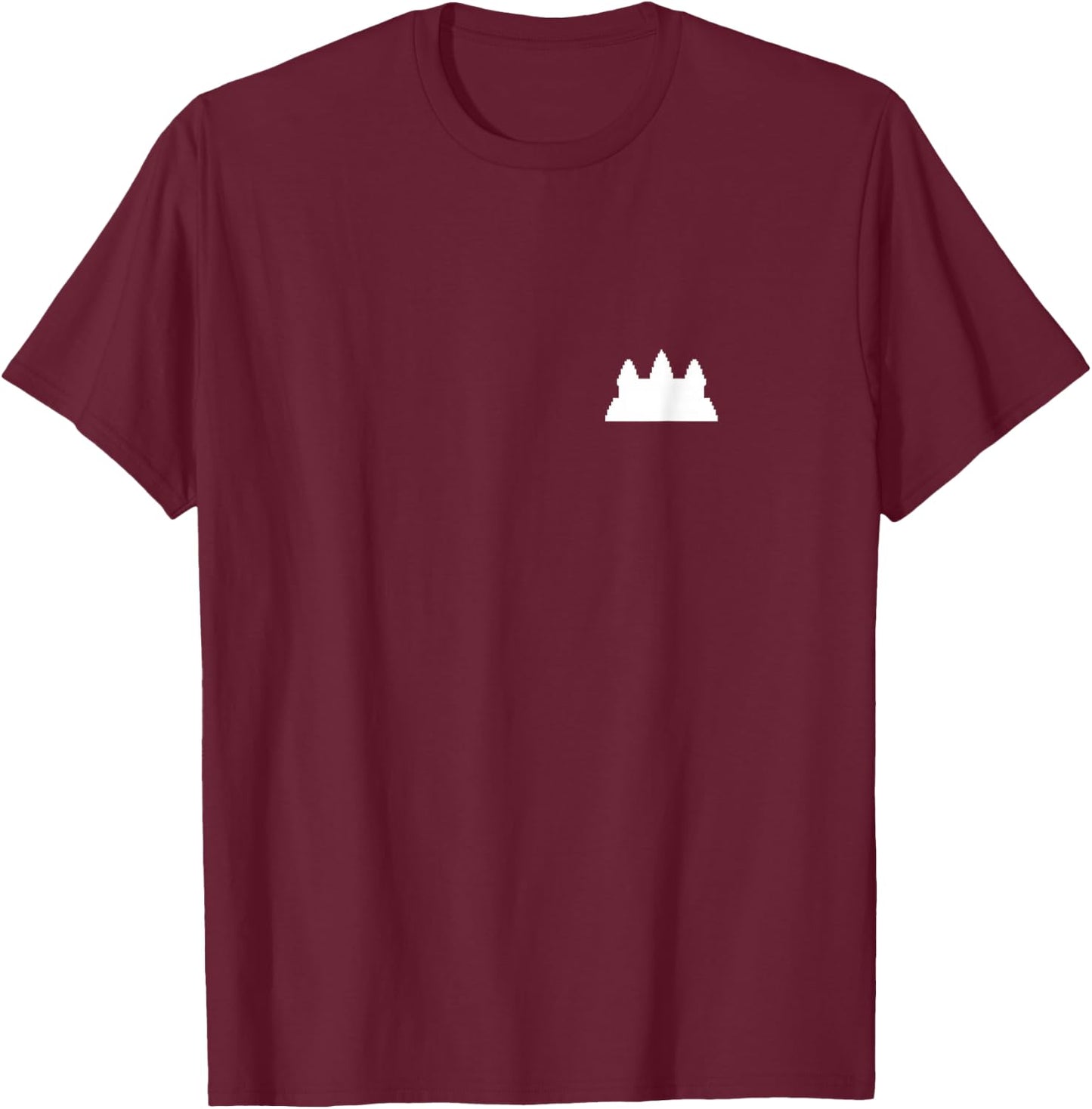 Cambodia Angkor Wat Temple Minimal Shirt T-Shirt - T-Shirt | Maroon