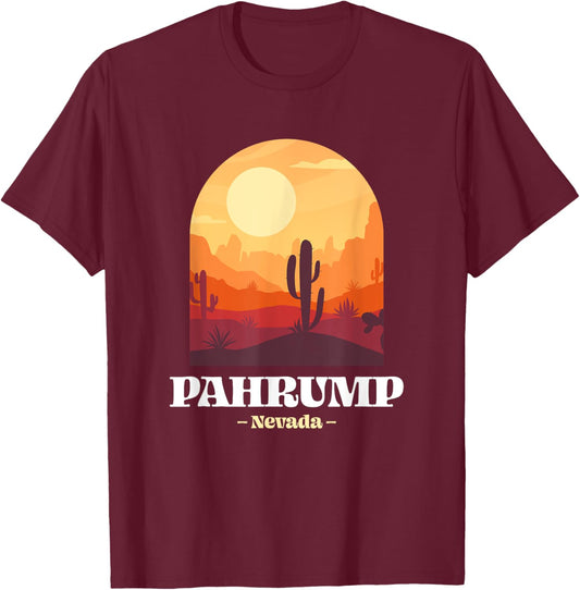 Pahrump, Nevada Vacation Travel Souvenir Graphic T-Shirt - T-Shirt | Maroon