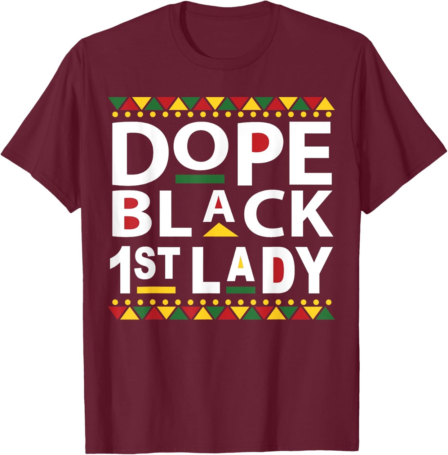 Black 1st Lady Pastor Prophetess Appreciation Gift T-Shirt - T-Shirt | Maroon
