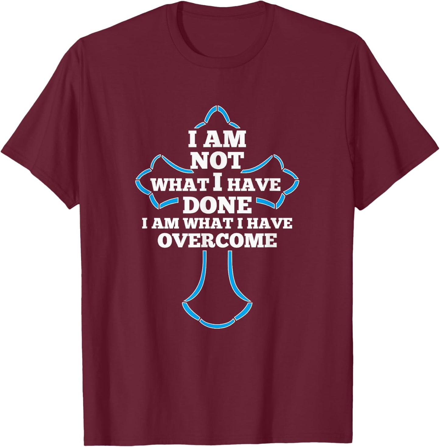 Christian Recovery Gift Alcoholics AA Narcotics NA Anonymous T-Shirt - T-Shirt | Maroon