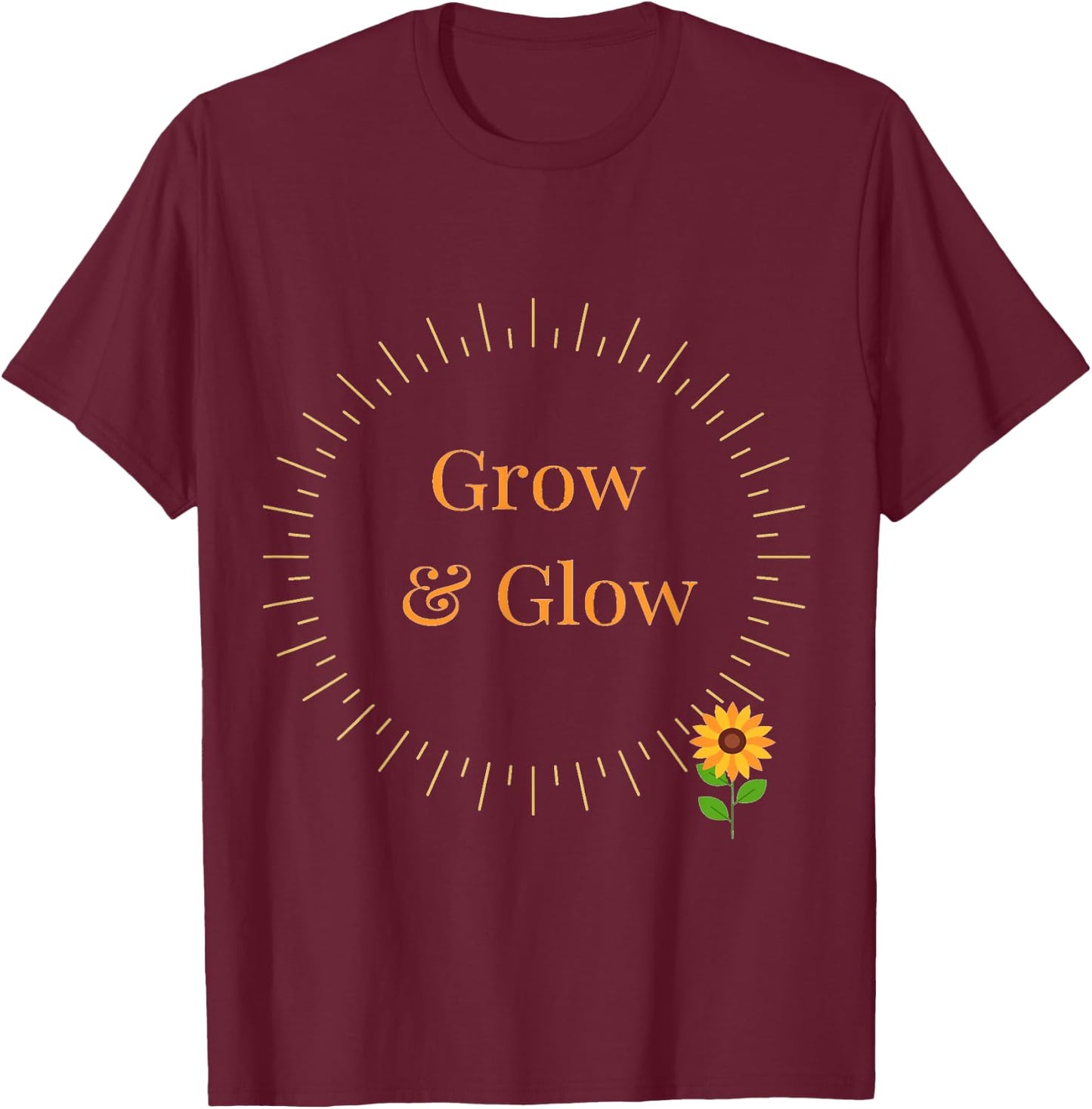 Grow & Glow T-Shirt - T-Shirt | Maroon