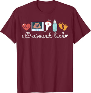 Ultrasound Tech Ultrasound Technology T-Shirt - T-Shirt | Maroon