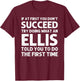 ELLIS Funny Surname Family Tree Birthday Reunion Idea T-Shirt - T-Shirt | Maroon