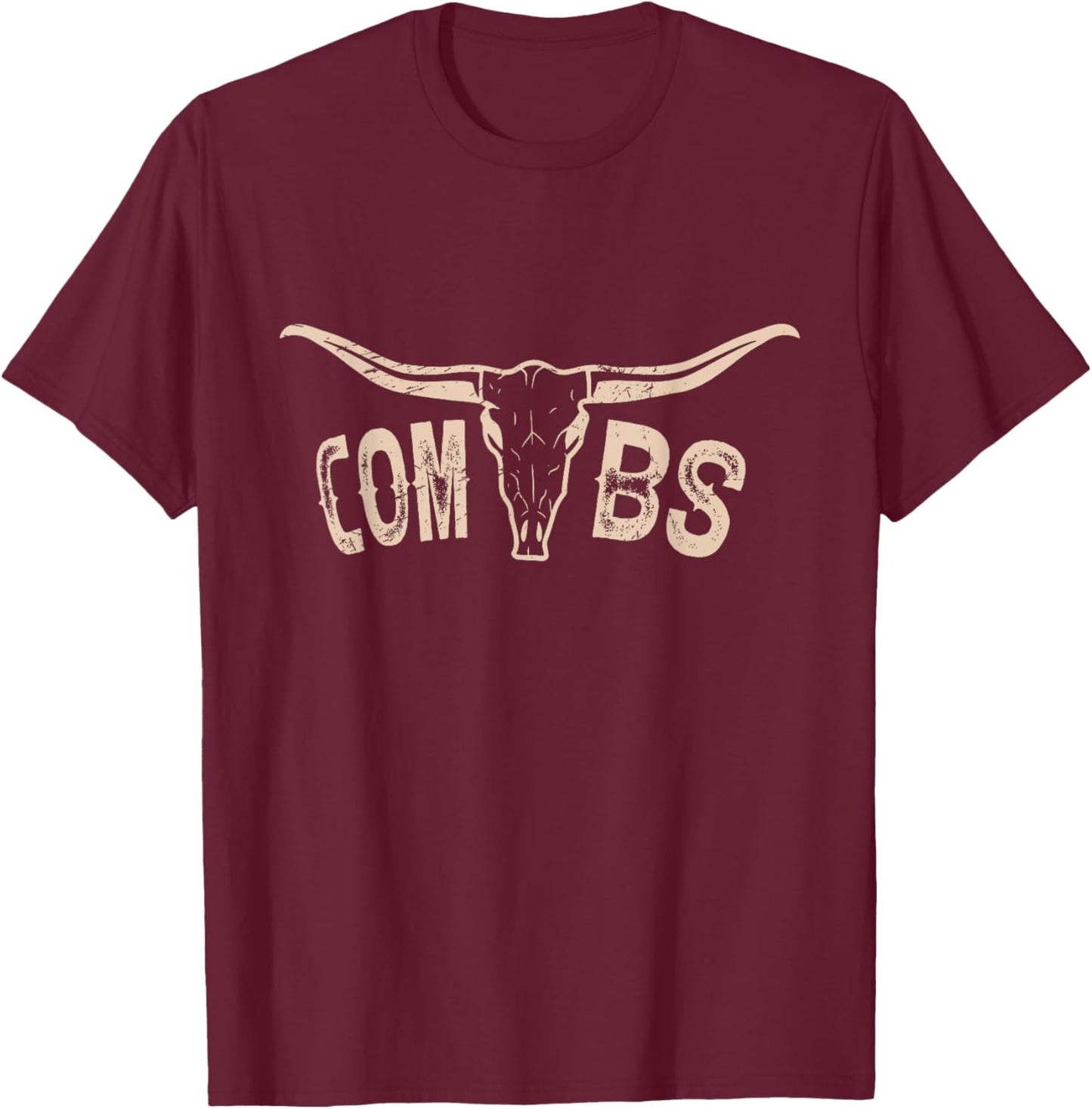 Graphic Proud First Name Combs Funny Awesome Outfits Happily T-Shirt - T-Shirt | Maroon