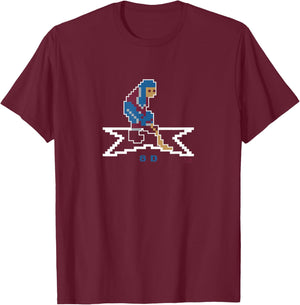 Cale Makar: Throwback Hockey - Colorado Hockey T-Shirt - T-Shirt | Maroon