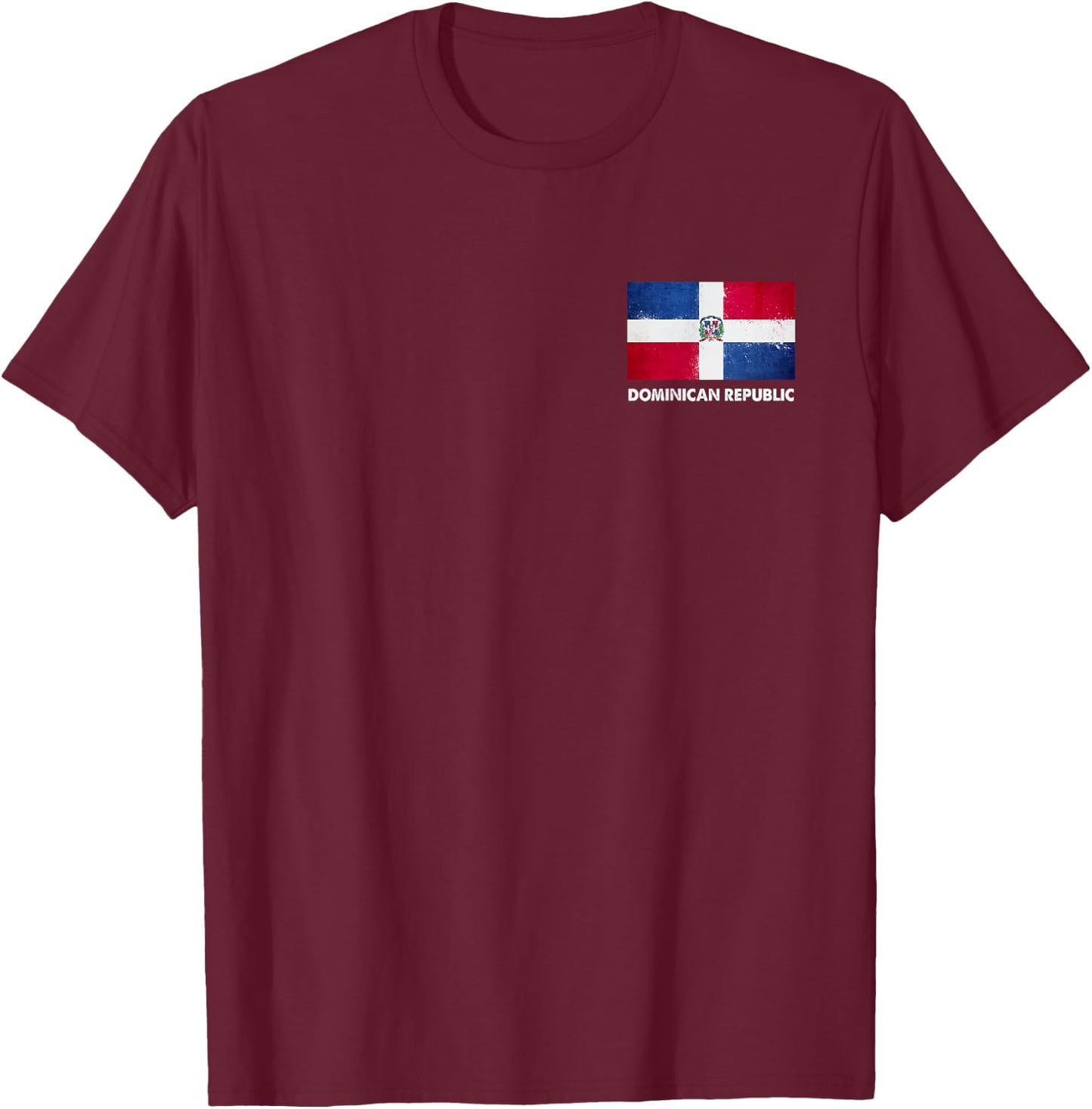 Dominican Republic Flag Shirt | Dominican T-Shirt - T-Shirt | Maroon