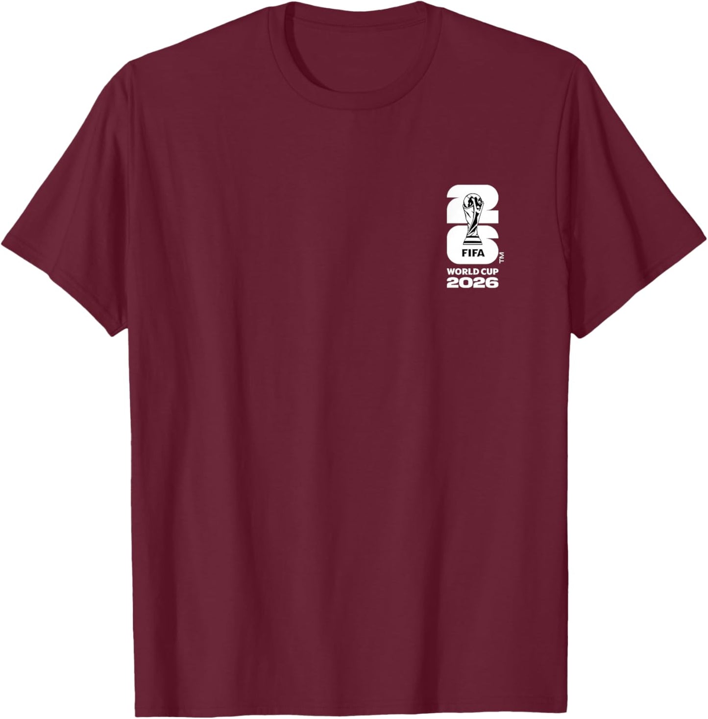 FIFA World CUP26 Iraq Country Ball T-Shirt - T-Shirt | Maroon