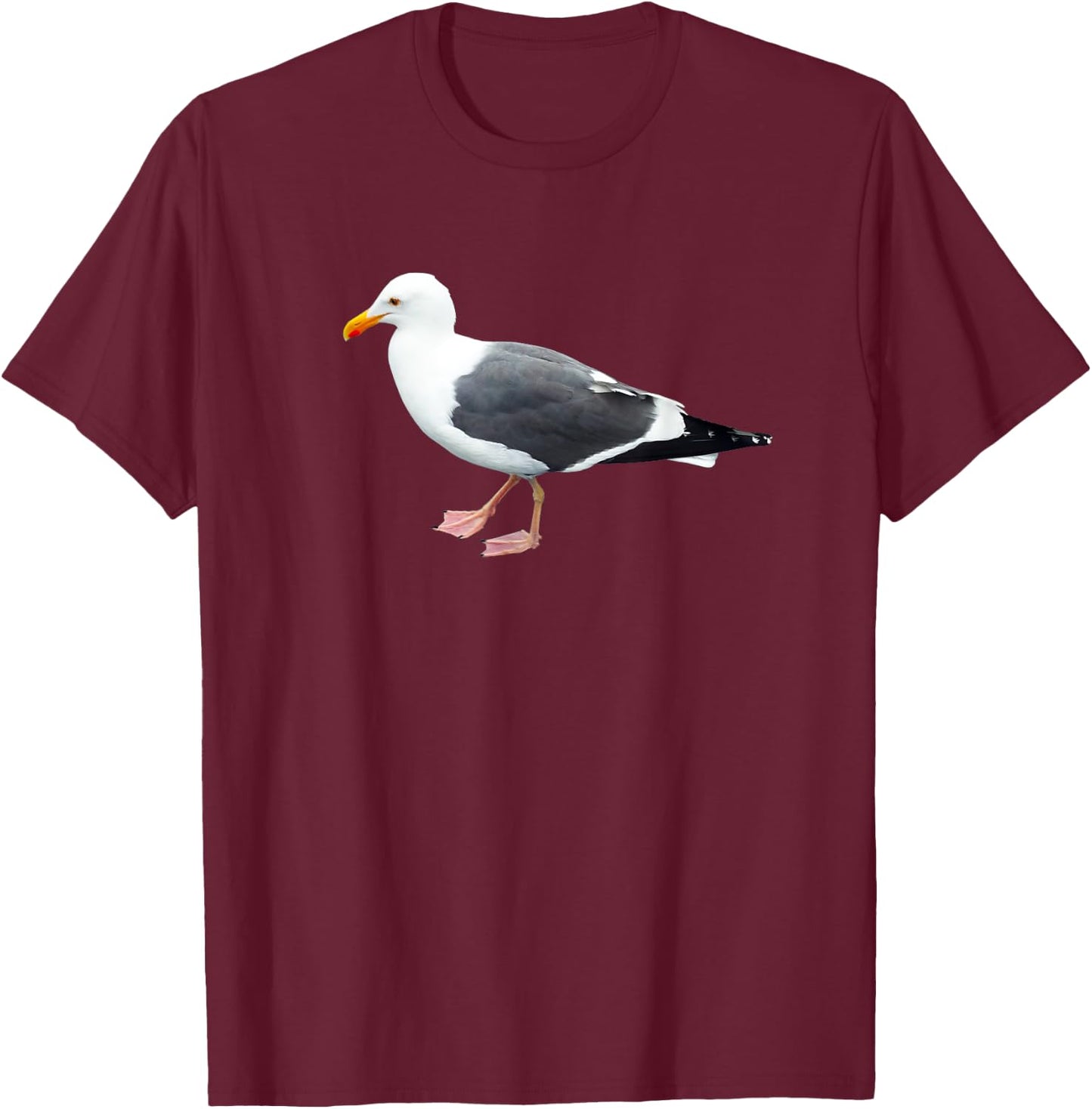 SanDi Seagull the bird from San Diego T-Shirt - T-Shirt | Maroon