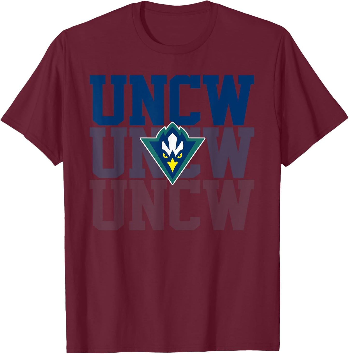 UNCW Arch Vintage Retro College Sports Women T-Shirt - T-Shirt | Maroon