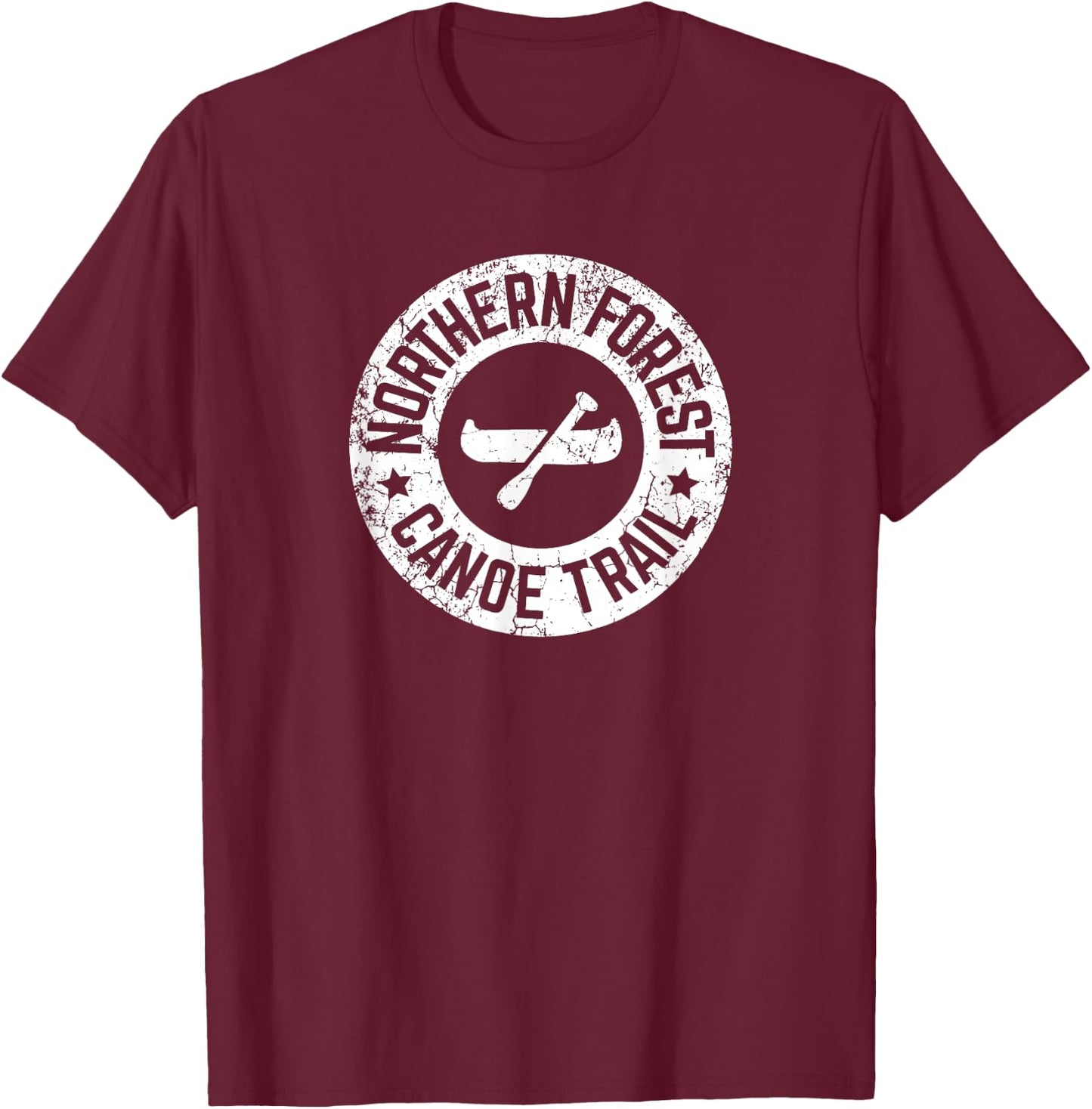 Northern Forest Canoe Trail T-Shirt - T-Shirt | Maroon