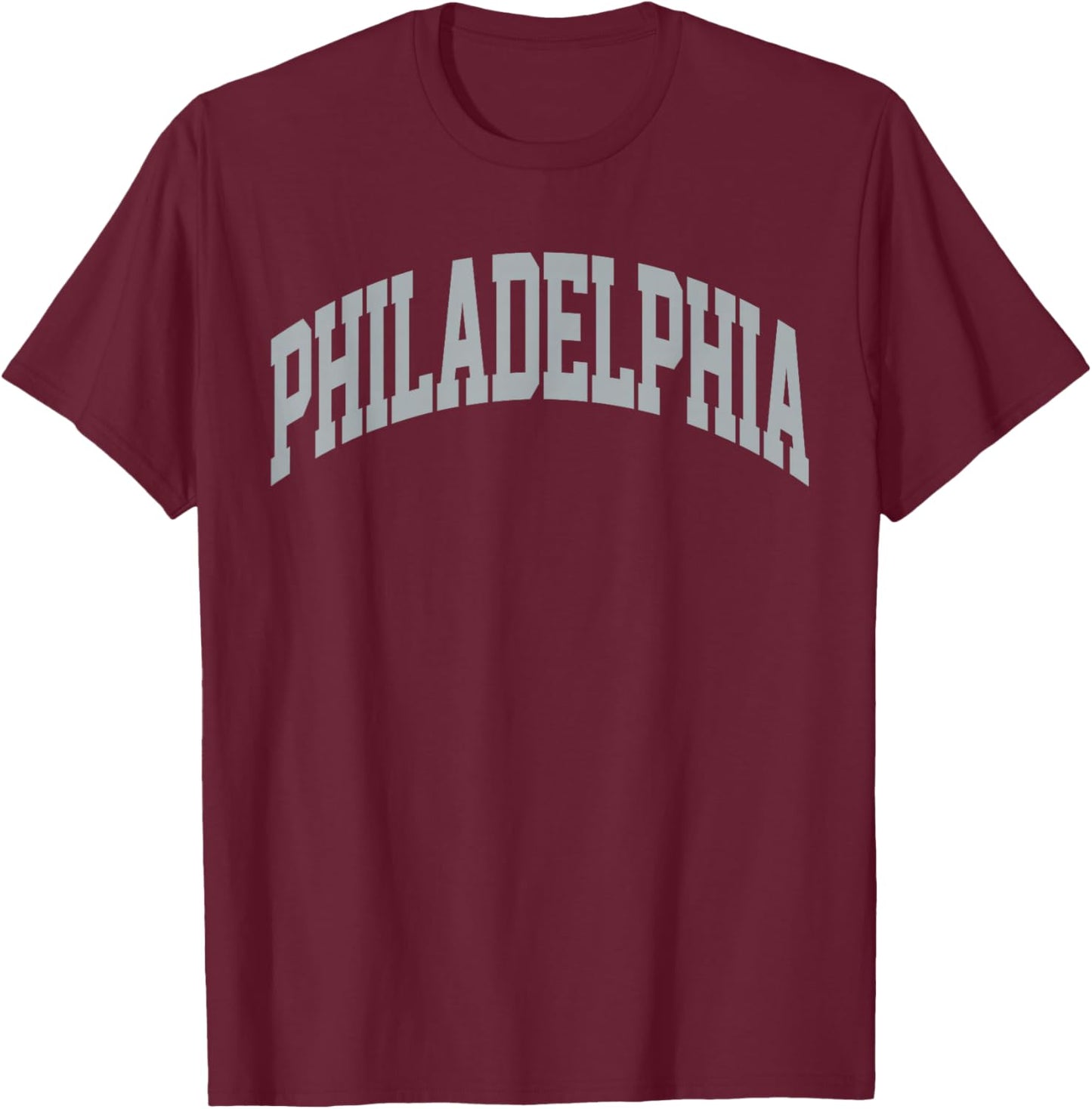 Retro Philadelphia Souvenir Classic Philadelphia Grey Green T-Shirt - T-Shirt | Maroon