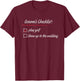 Groom's Checklist Golf Wedding T-Shirt - T-Shirt | Maroon